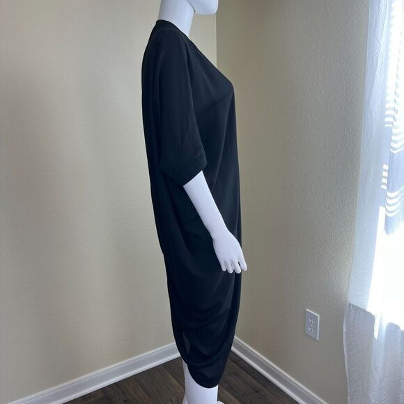 Melissa McCarthy Seven7 Womens Size S Black Sheer Cocoon Kimono Cardigan Minimal - Picture 12 of 15